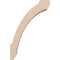 Ekena Millwork 3-inch W x 8-inch D x 12-inch H Lafayette Rough Cedar Woodgrain TimberThane Knee Brace, Primed BRCUR03X08X12LFTRCPR - alternate 2